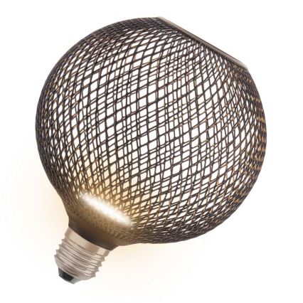 Bombilla LED DECOR FLAT G125 E27/3,5W/230V 2700K negro - Osram