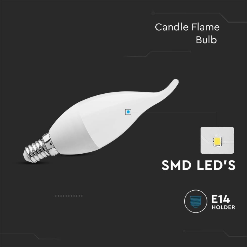 Bombilla LED E14/3,7W/230V 3000K