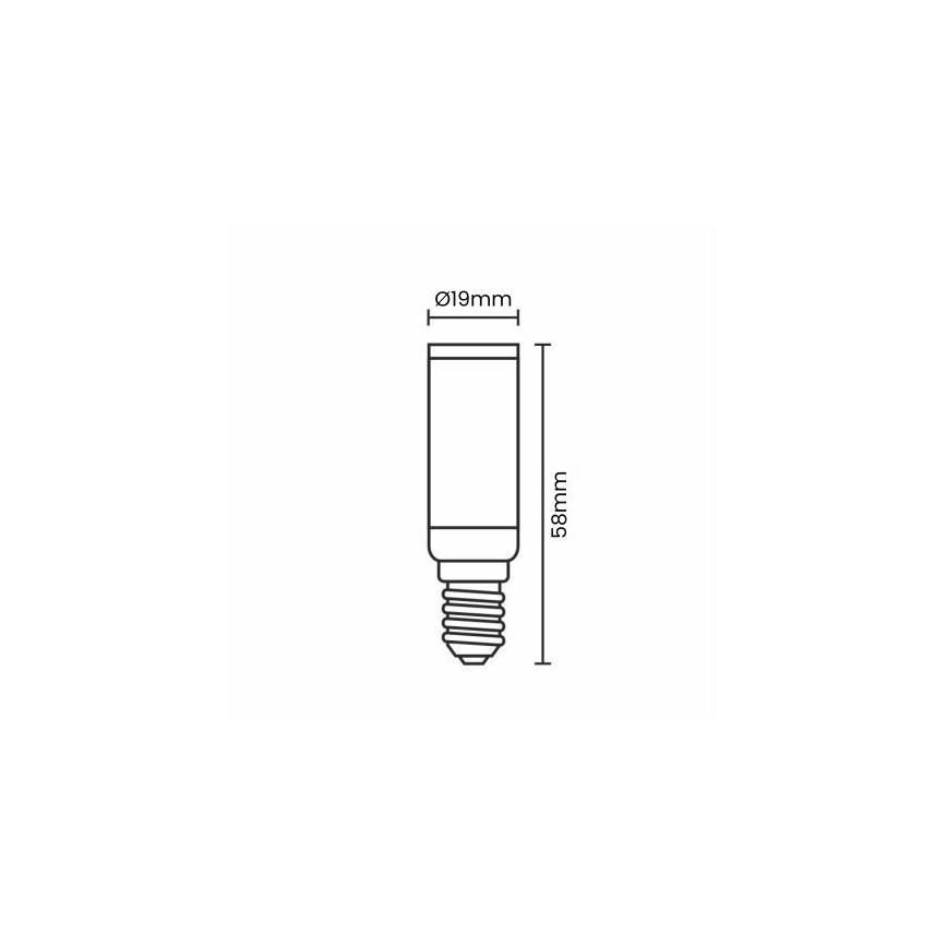 Bombilla LED E14/4,5W/230V 2800K