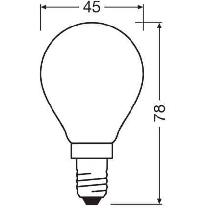 Bombilla LED E14/5,5W/230V 2700K - Osram