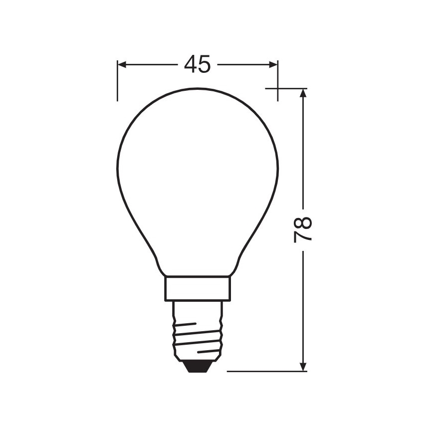 Bombilla LED E14/5,5W/230V 2700K - Osram