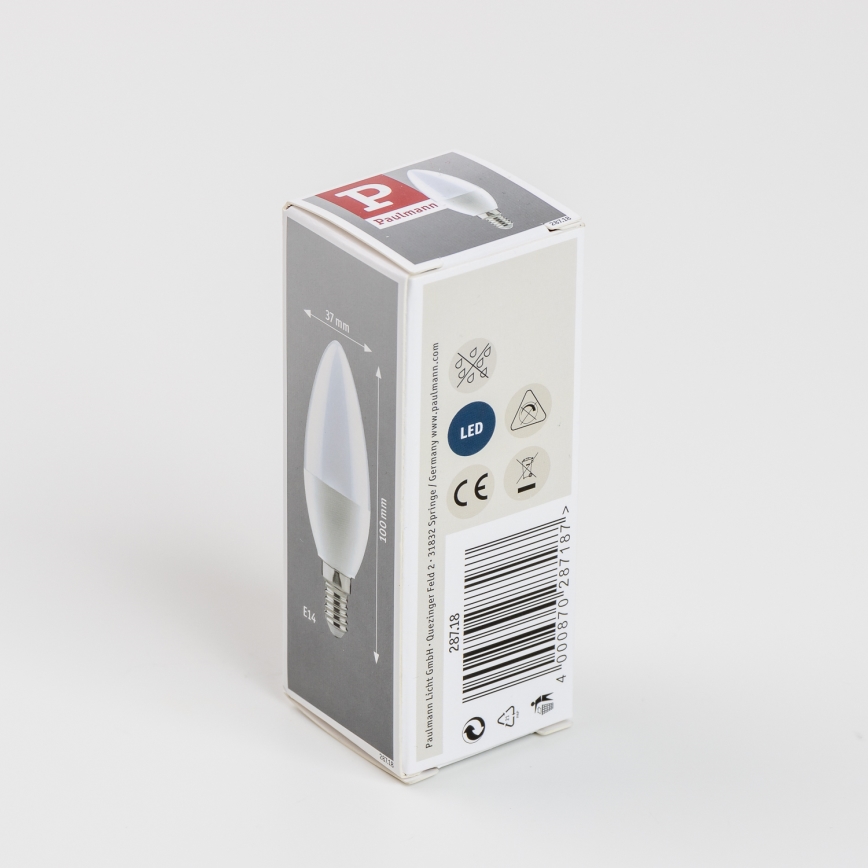Bombilla LED E14/5,5W/230V 2700K - Paulmann 28718