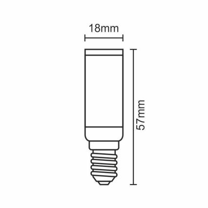 Bombilla LED E14/5W/230V 2800K