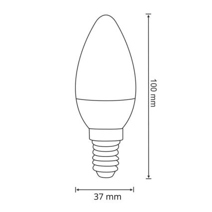 Bombilla LED E14/6,3W/230V