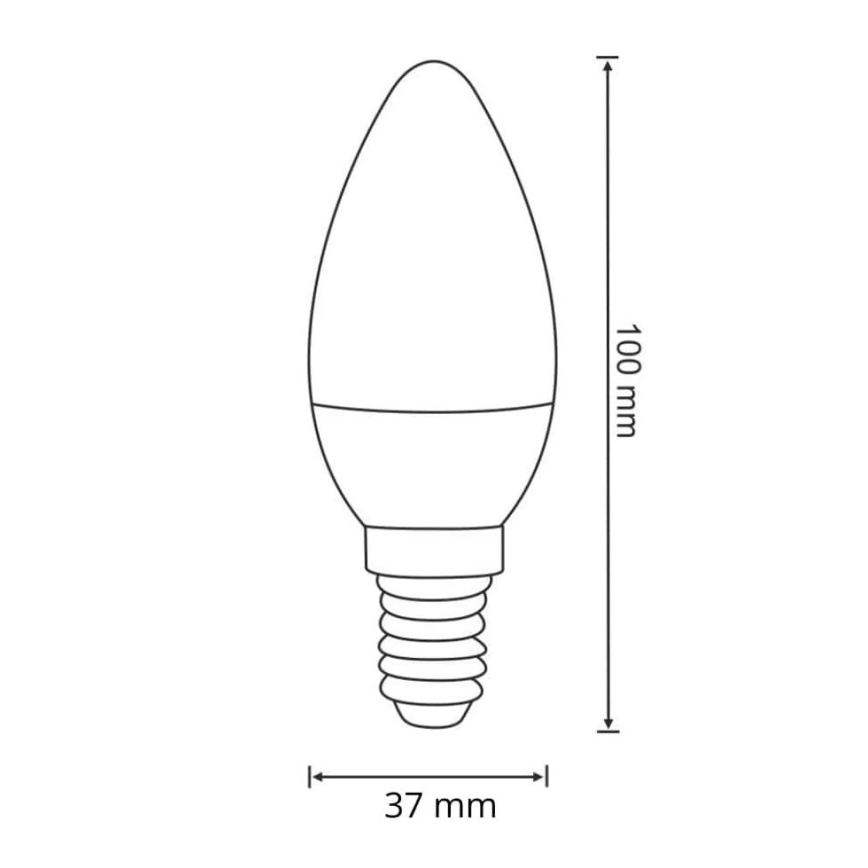 Bombilla LED E14/6,3W/230V