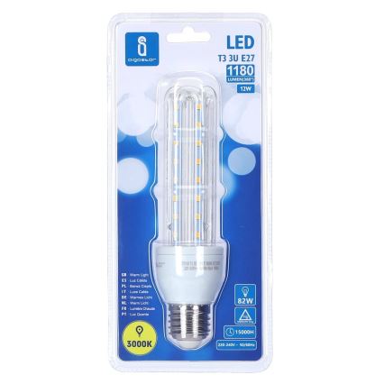 Bombilla LED E27/12W/230V 3000K - Aigostar