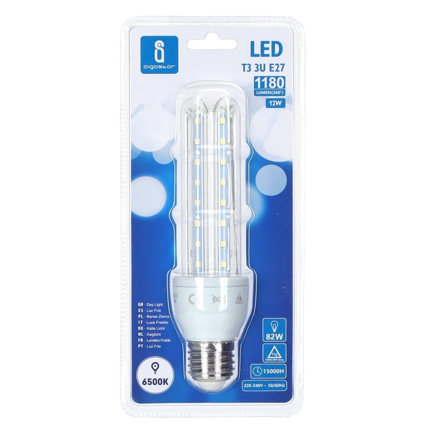 Bombilla LED E27/12W/230V 6500K - Aigostar
