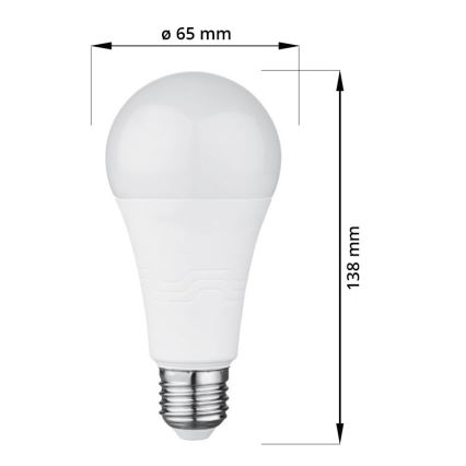 Bombilla LED E27/18W/230V 6000K 2000 lm