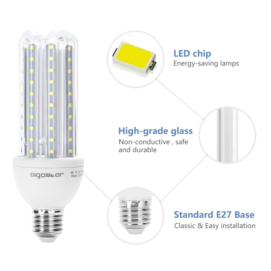 Bombilla LED E27/23W/230V 6500K - Aigostar