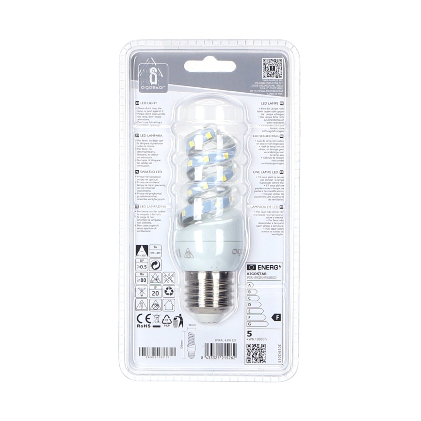 Bombilla LED E27/4,9W/230V 6500K - Aigostar