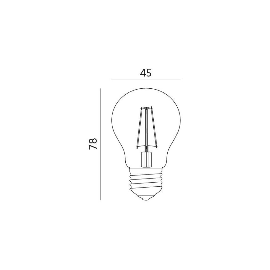 Bombilla LED E27/4W/230V 3000K