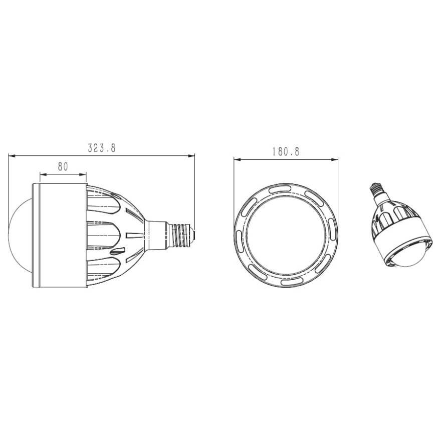 Bombilla LED E40/90W/230V 4000K - Opple 26886