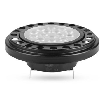 Bombilla LED ECOLINE AR111 G53/12W/12V 3000K 30° negro - Brilagi
