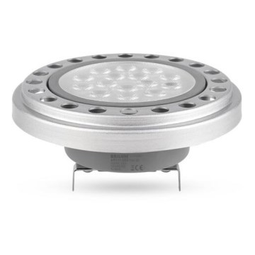 Bombilla LED ECOLINE AR111 G53/12W/12V 3000K 30° plata - Brilagi