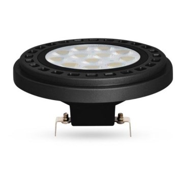 Bombilla LED ECOLINE AR111 G53/12W/12V 4000K 30° negro - Brilagi