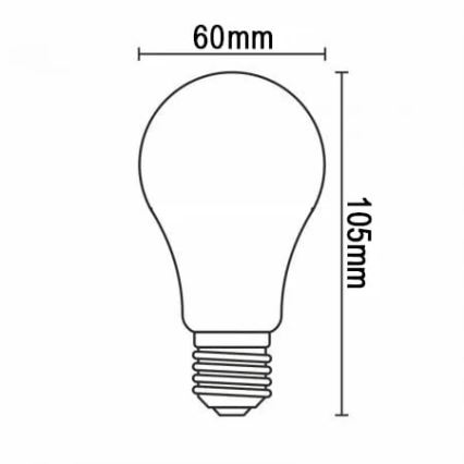 Bombilla LED FILAMENT A60 E27/12W/230V 3000K