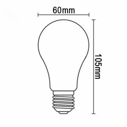 Bombilla LED FILAMENT A60 E27/12W/230V 330° 4000K