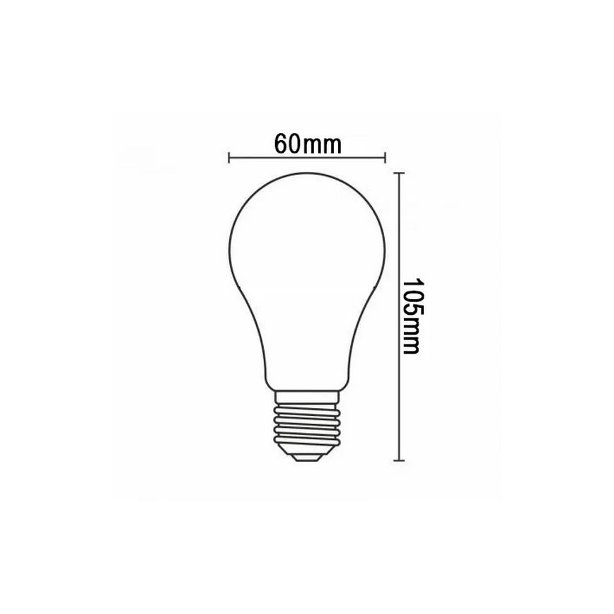 Bombilla LED FILAMENT A60 E27/12W/230V 330° 4000K