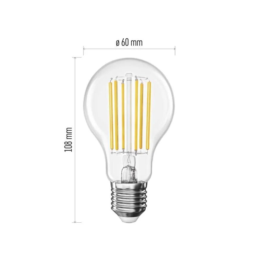 Bombilla LED FILAMENT A60 E27/7,2W/230V 4000K