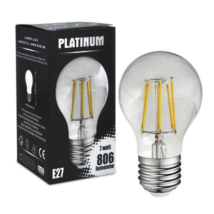 Bombilla LED FILAMENT A60 E27/7W/230V 3000K