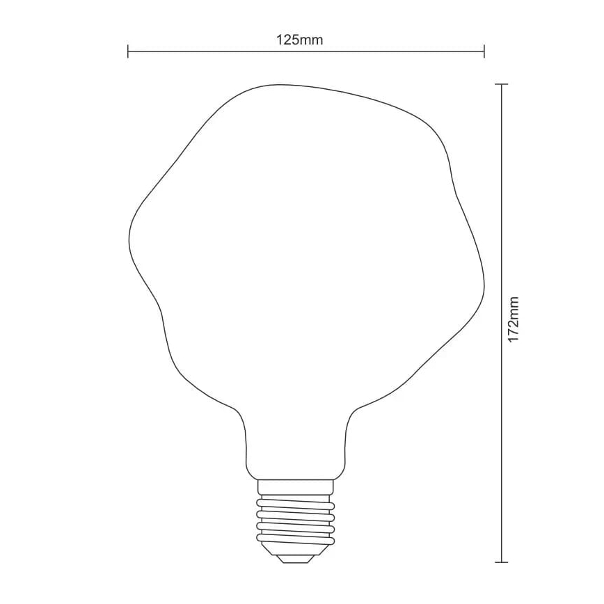 Bombilla LED FILAMENT BUMPED VINTAGE G125 E27/4W/230V 2000K