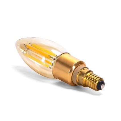 Bombilla LED regulable FILAMENT MESH Inteligente C35 E14/4,5W/230V 2700-6500K - Aigostar