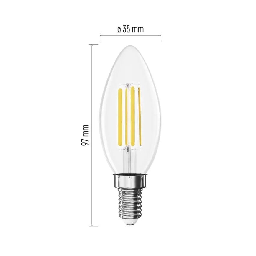 Bombilla LED FILAMENT E14/3,8W/230V 2700K