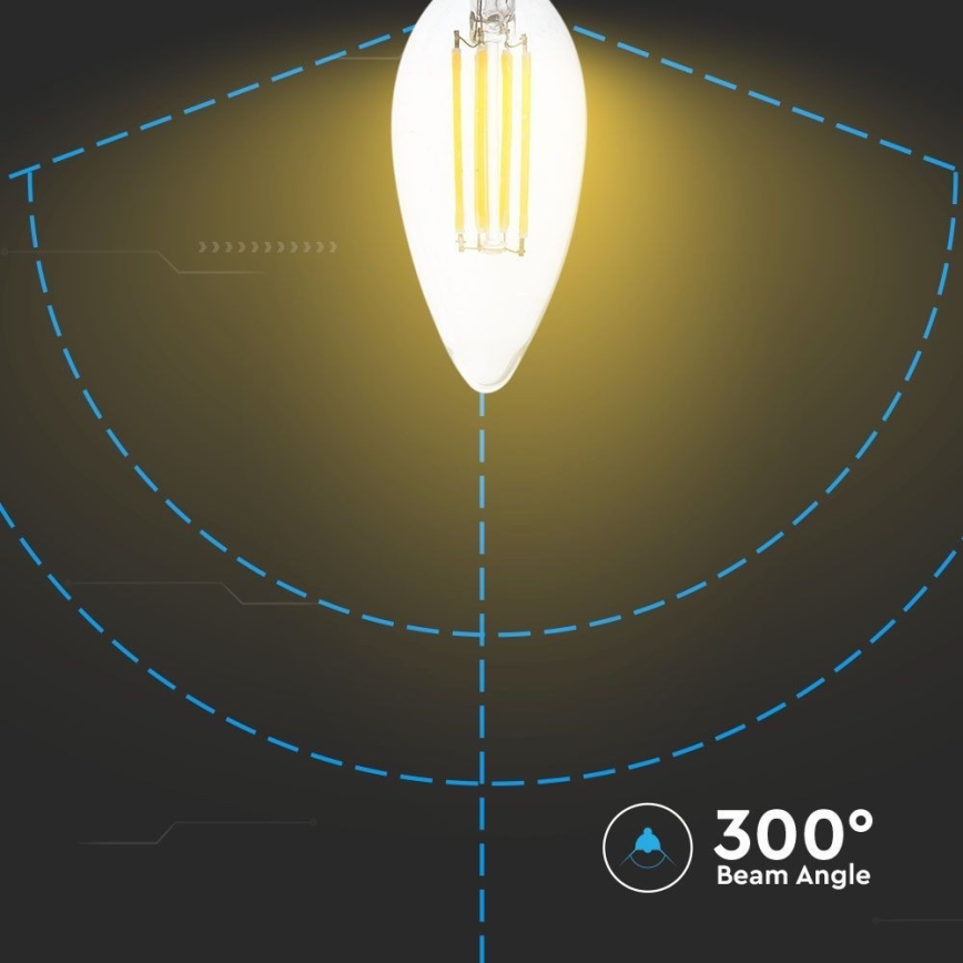 Bombilla LED FILAMENT E14/4W/230V 3000K