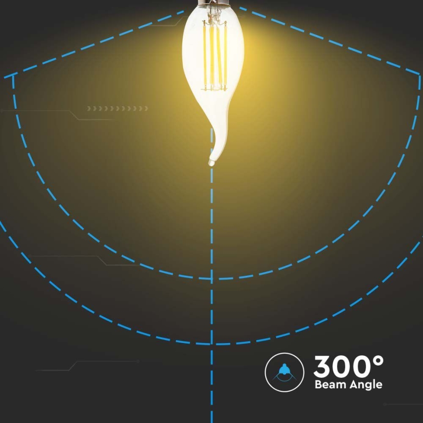 Bombilla LED FILAMENT E14/4W/230V 6500K