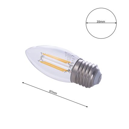 Bombilla LED FILAMENT E27/4W/230V 2700K