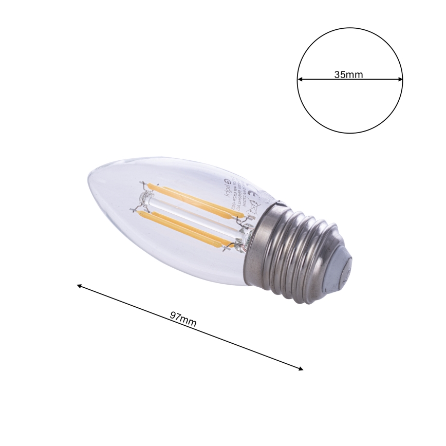 Bombilla LED FILAMENT E27/4W/230V 2700K