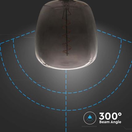 Bombilla LED FILAMENT E27/4W/230V negro