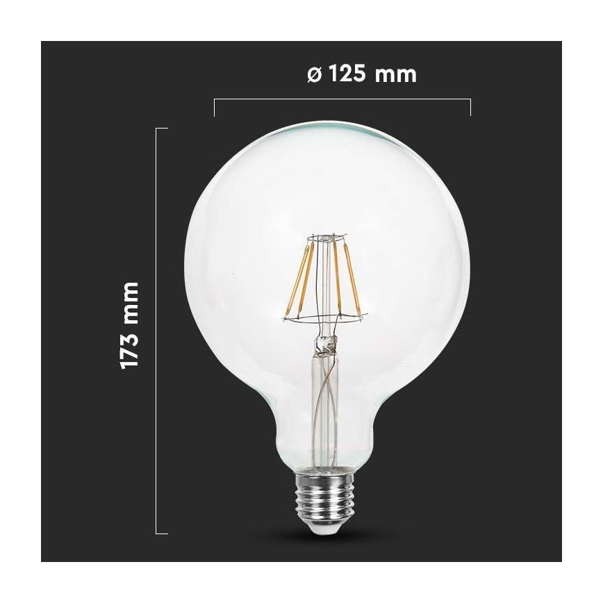 Bombilla LED FILAMENT G125 E27/10W/230V 4000K
