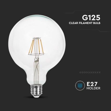 Bombilla LED FILAMENT G125 E27/10W/230V 6400K