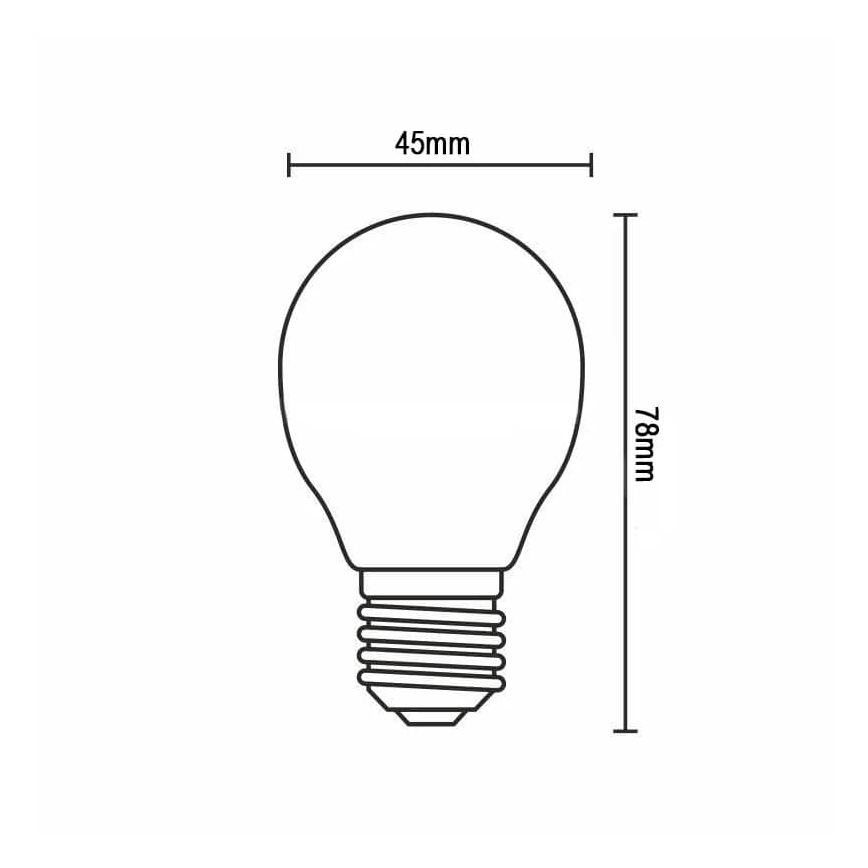 Bombilla LED FILAMENT G45 E14/4W/230V 3000K
