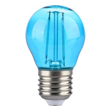 Bombilla LED FILAMENT G45 E27/2W/230V azul