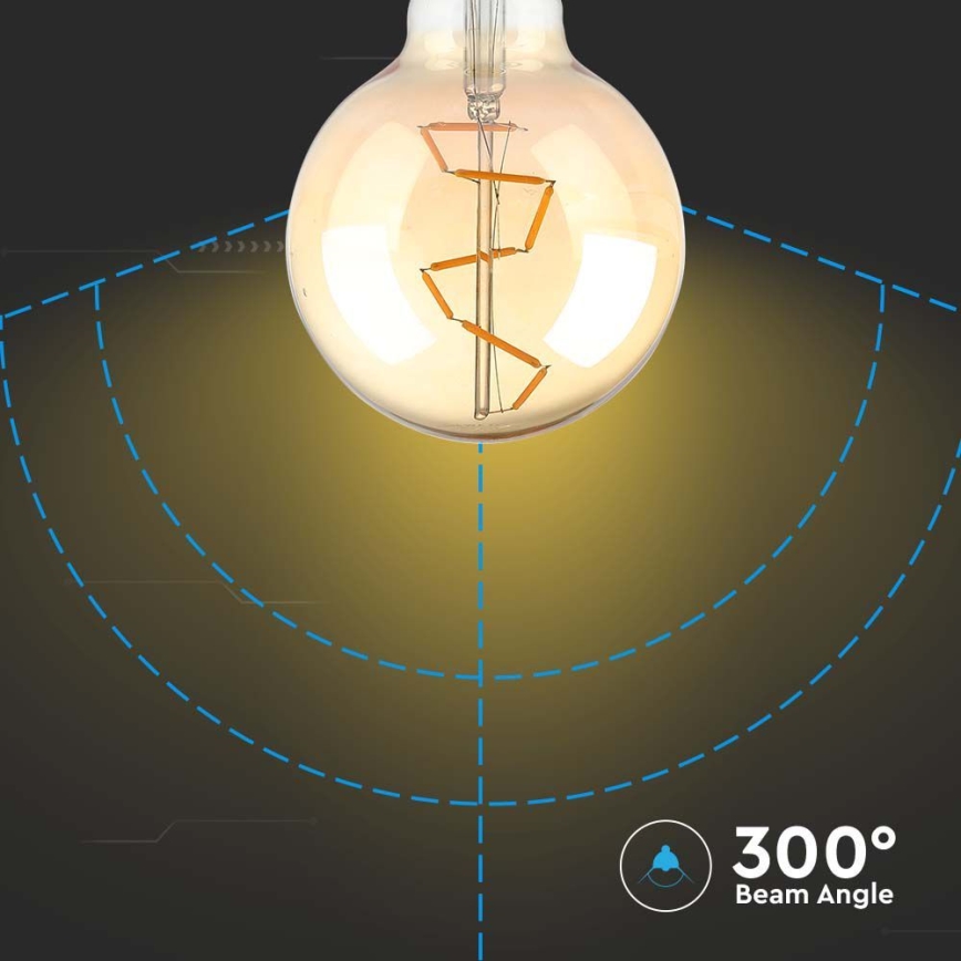 Bombilla LED FILAMENT G95 E27/4W/230V 2200K