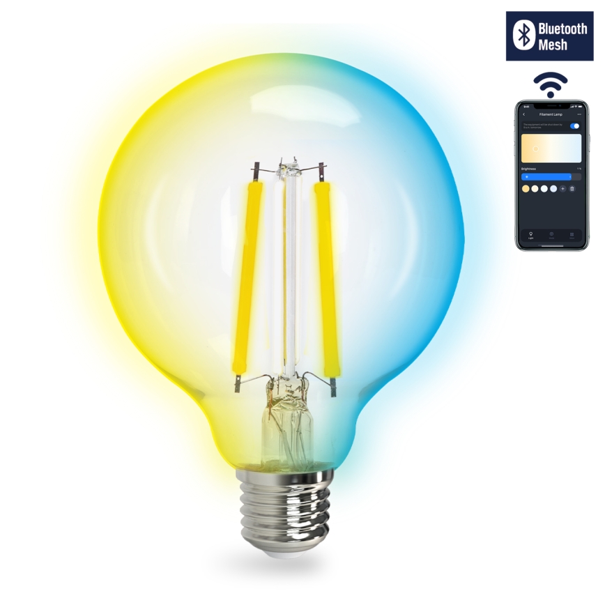 Bombilla LED regulable FILAMENT MESH Inteligente G95 E27/6W/230V 2700-6500K - Aigostar