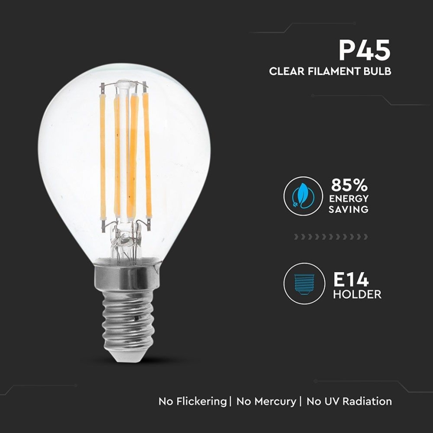 Bombilla LED FILAMENT P45 E14/6W/230V 2700K