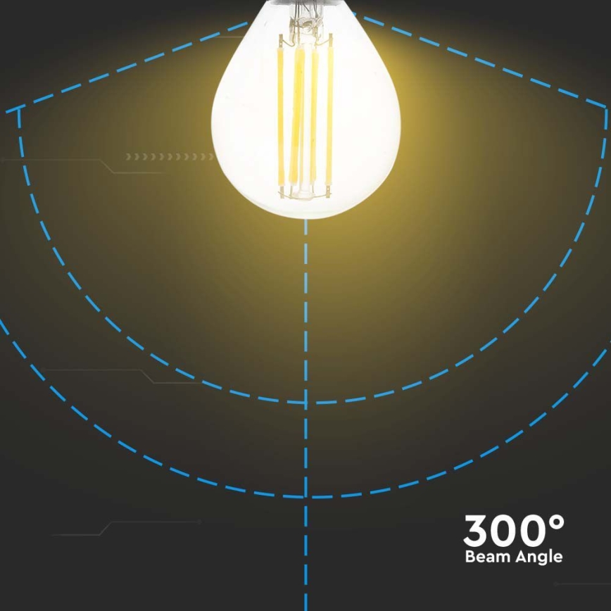 Bombilla LED FILAMENT P45 E14/6W/230V 6500K