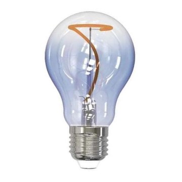 Bombilla LED FILAMENT SHAPE A60 E27/4W/230V 1800K azul