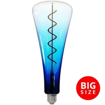 Bombilla LED FILAMENT SHAPE T110 E27/5W/230V 1800K azul