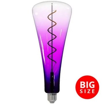 Bombilla LED FILAMENT SHAPE T110 E27/5W/230V 1800K morada