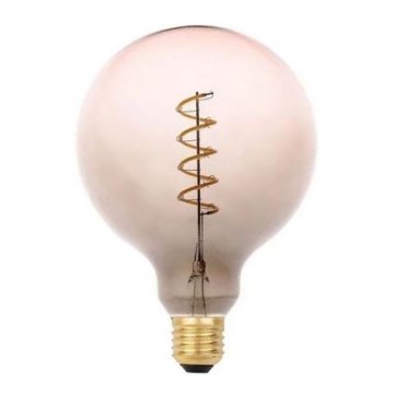 Bombilla LED FILAMENT SPIRAL G125 E27/4W/230V 2000K gris/rosa