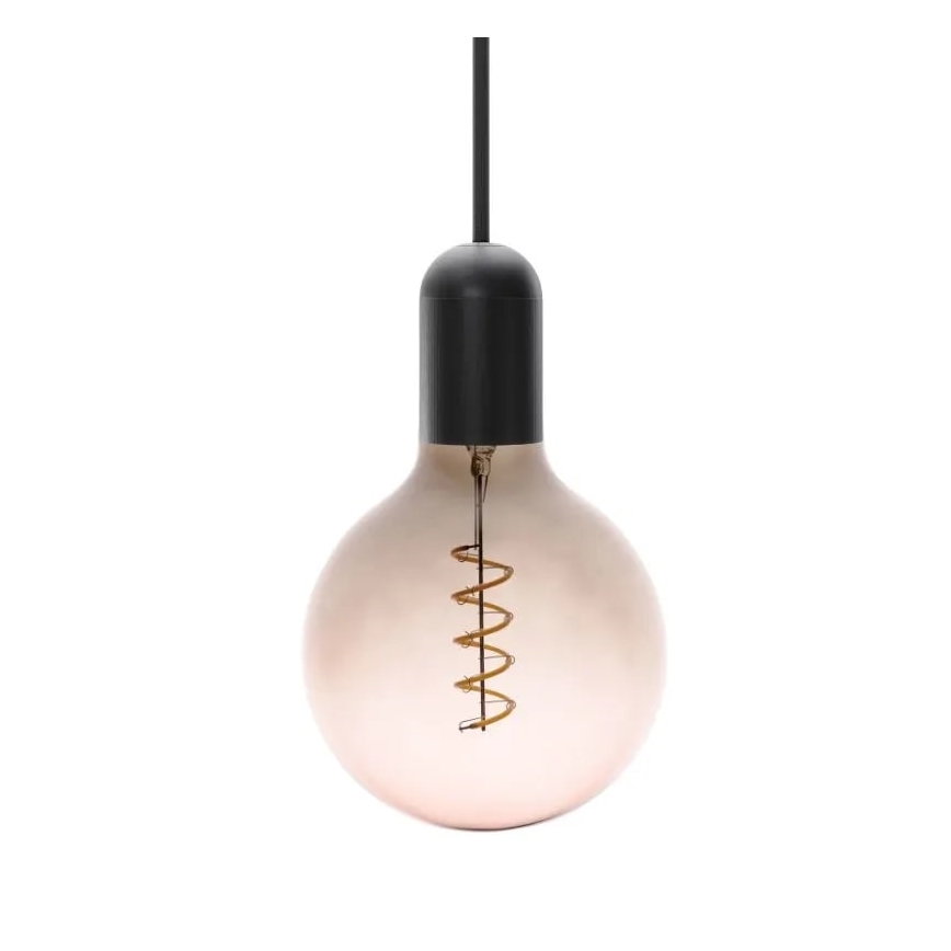Bombilla LED FILAMENT SPIRAL G125 E27/4W/230V 2000K gris/rosa