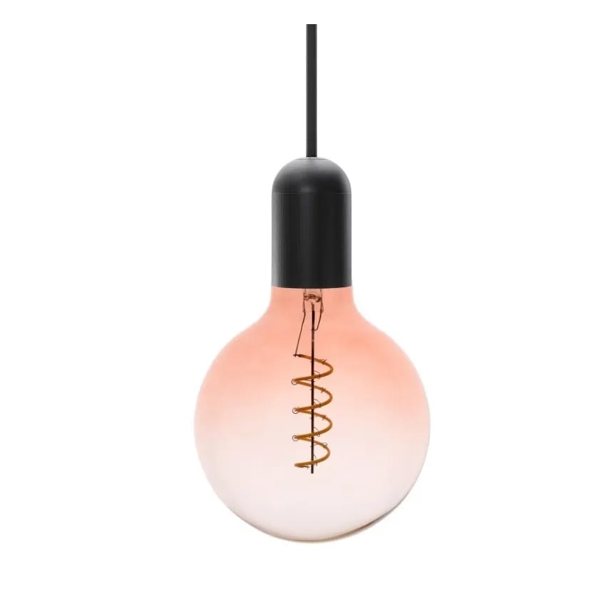 Bombilla LED FILAMENT SPIRAL G125 E27/4W/230V 2000K rosa