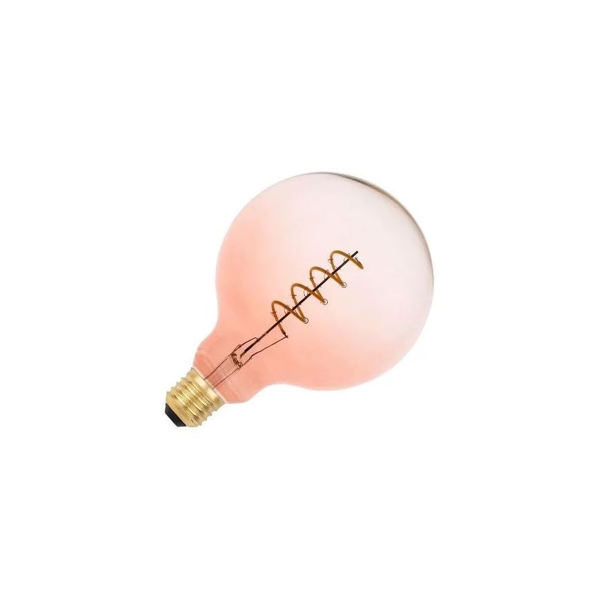 Bombilla LED FILAMENT SPIRAL G125 E27/4W/230V 2000K rosa
