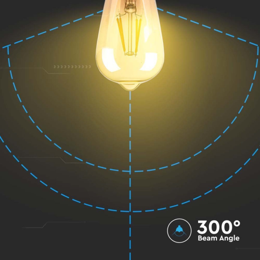 Bombilla LED FILAMENT ST64 E27/4W/230V 2200K