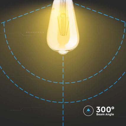 Bombilla LED FILAMENT ST64 E27/6W/230V 2200K