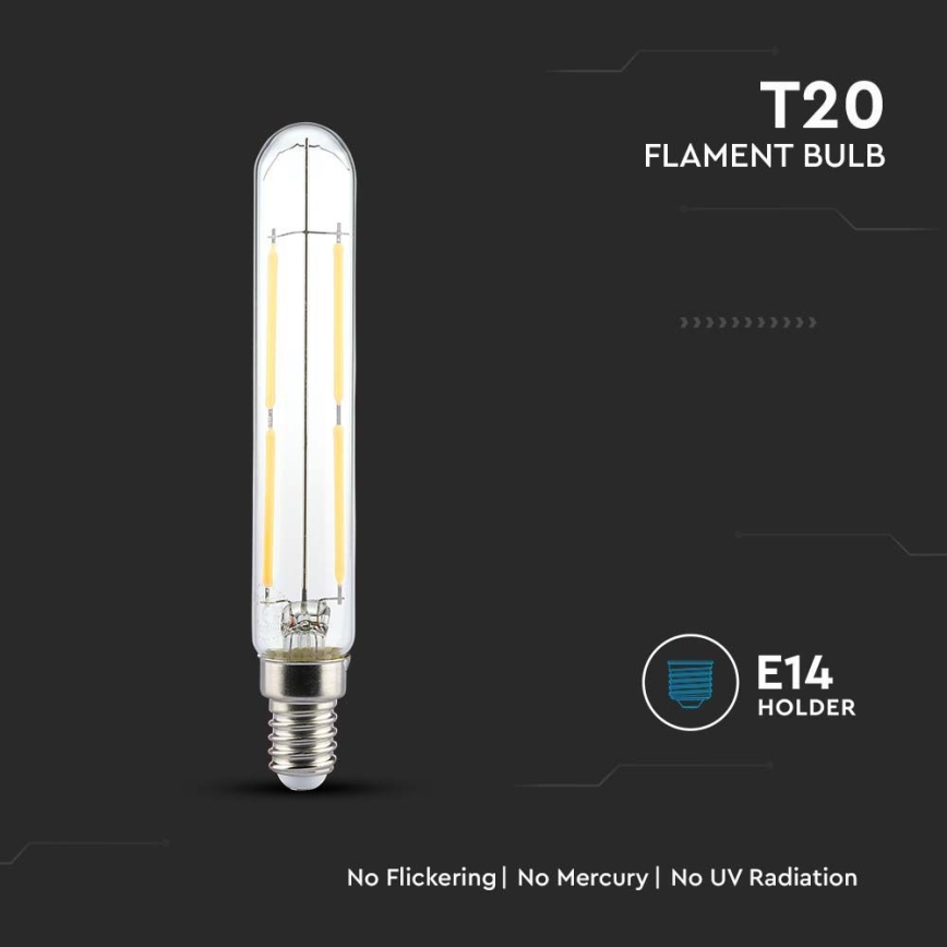 Bombilla LED FILAMENT T20 E14/4W/230V 3000K
